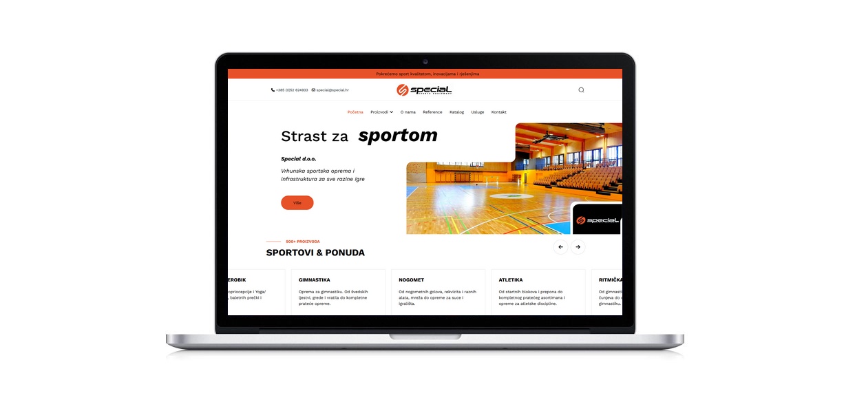 Special - web aplikacija za proizvode